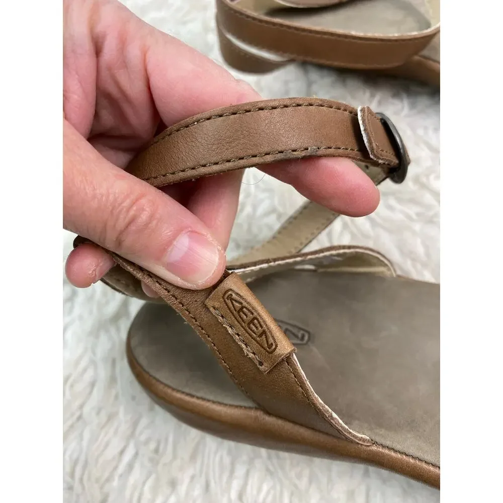 KEEN Women's Size 10.5 Brown Cream Strappy Slingback Ankle Strap Sandals * - Picture 4 of 11